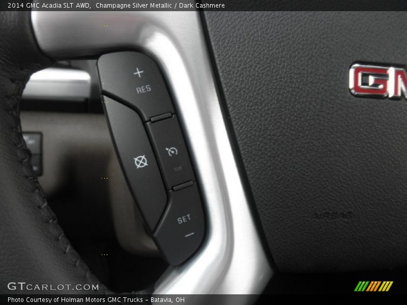 Champagne Silver Metallic / Dark Cashmere 2014 GMC Acadia SLT AWD