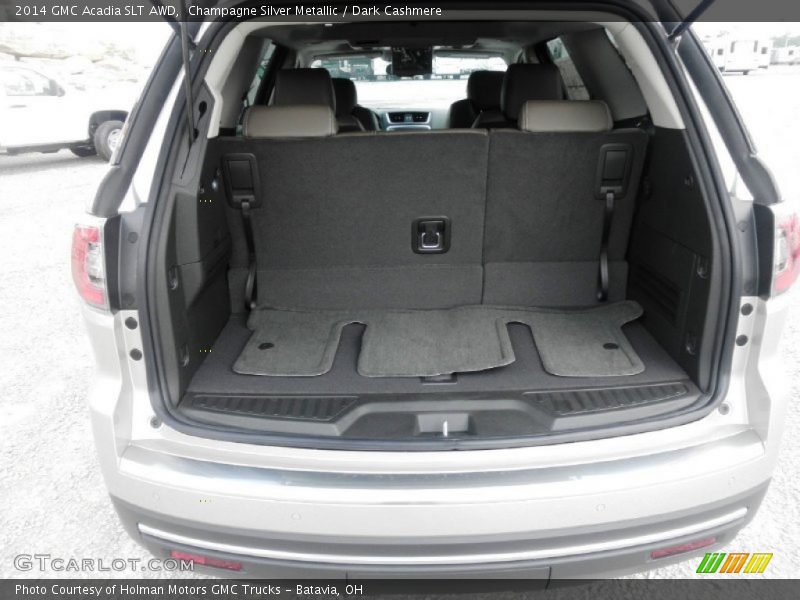 Champagne Silver Metallic / Dark Cashmere 2014 GMC Acadia SLT AWD