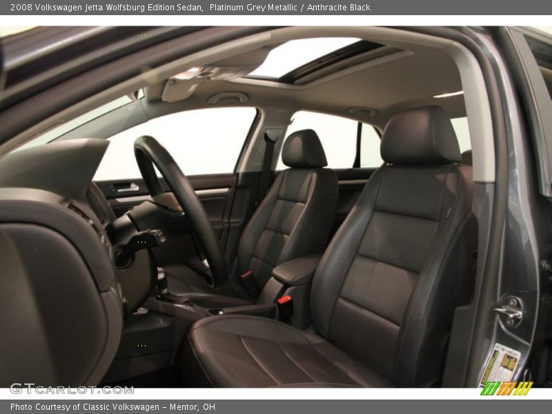 Platinum Grey Metallic / Anthracite Black 2008 Volkswagen Jetta Wolfsburg Edition Sedan