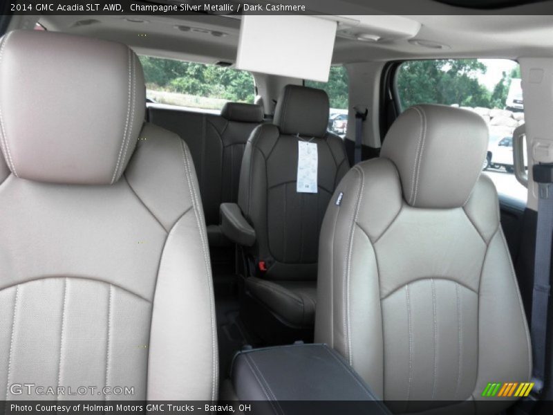 Champagne Silver Metallic / Dark Cashmere 2014 GMC Acadia SLT AWD
