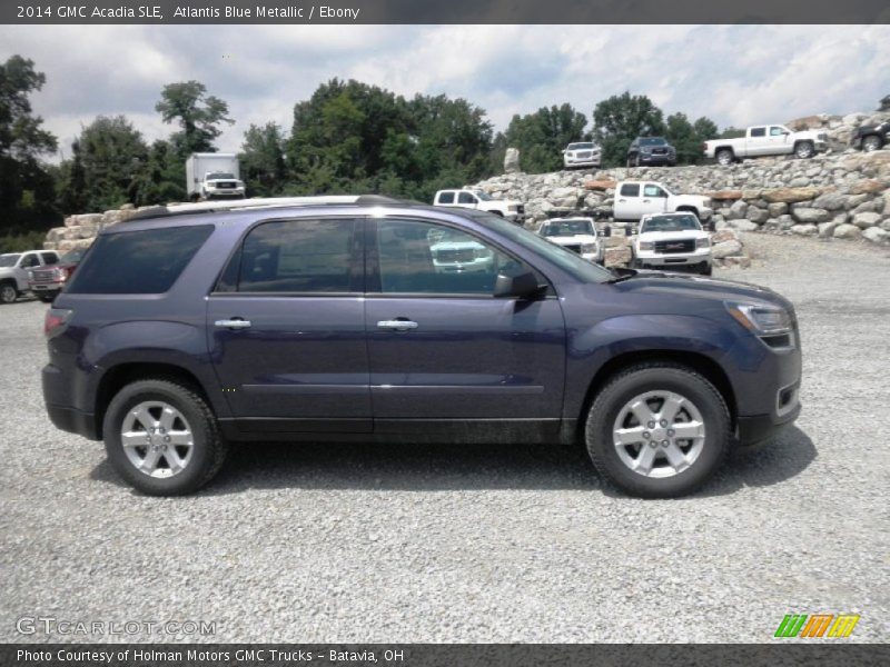 Atlantis Blue Metallic / Ebony 2014 GMC Acadia SLE