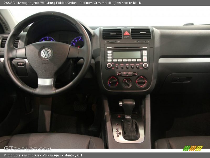 Platinum Grey Metallic / Anthracite Black 2008 Volkswagen Jetta Wolfsburg Edition Sedan