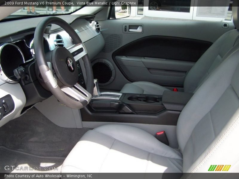 Vista Blue Metallic / Light Graphite 2009 Ford Mustang V6 Premium Coupe