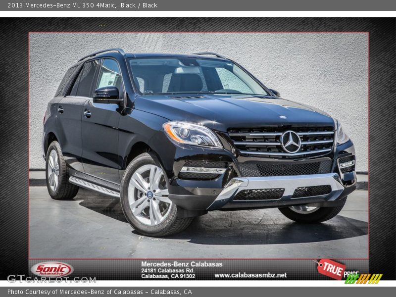 Black / Black 2013 Mercedes-Benz ML 350 4Matic