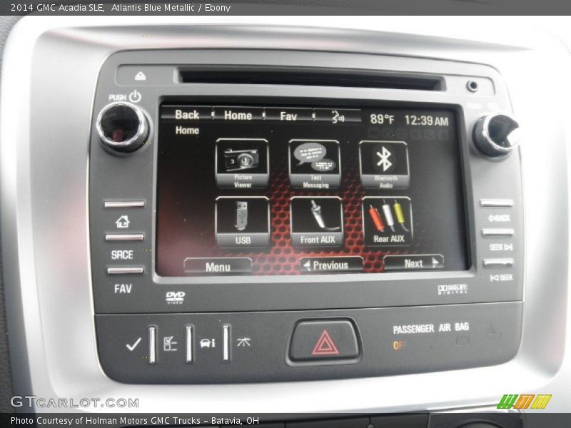Atlantis Blue Metallic / Ebony 2014 GMC Acadia SLE