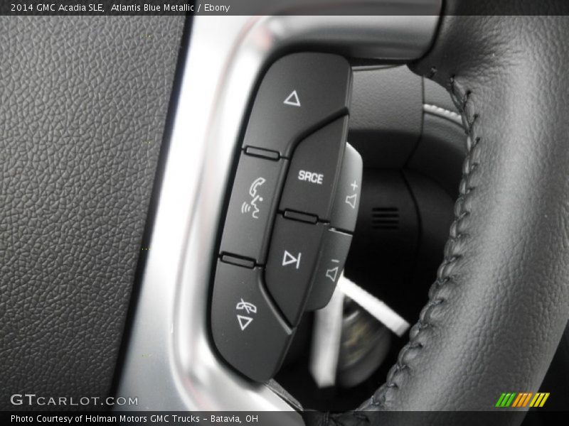 Atlantis Blue Metallic / Ebony 2014 GMC Acadia SLE
