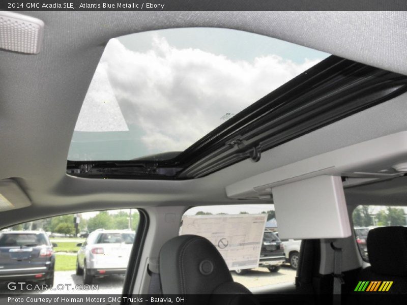 Atlantis Blue Metallic / Ebony 2014 GMC Acadia SLE