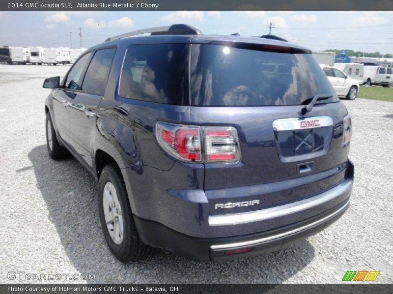 Atlantis Blue Metallic / Ebony 2014 GMC Acadia SLE