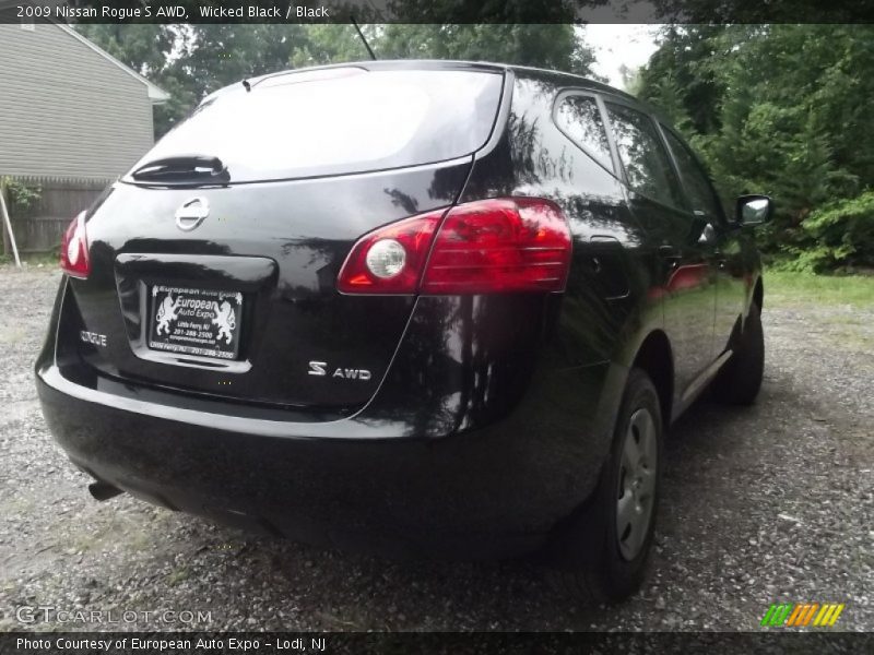 Wicked Black / Black 2009 Nissan Rogue S AWD
