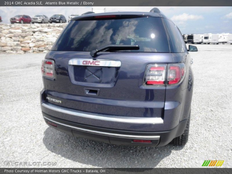 Atlantis Blue Metallic / Ebony 2014 GMC Acadia SLE