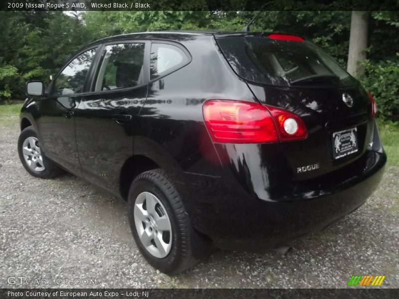 Wicked Black / Black 2009 Nissan Rogue S AWD