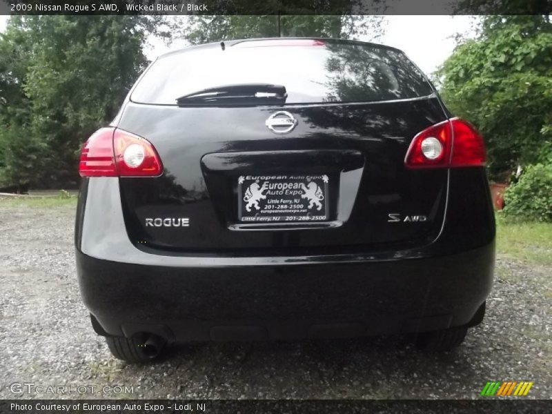 Wicked Black / Black 2009 Nissan Rogue S AWD