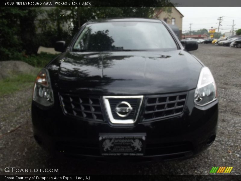 Wicked Black / Black 2009 Nissan Rogue S AWD