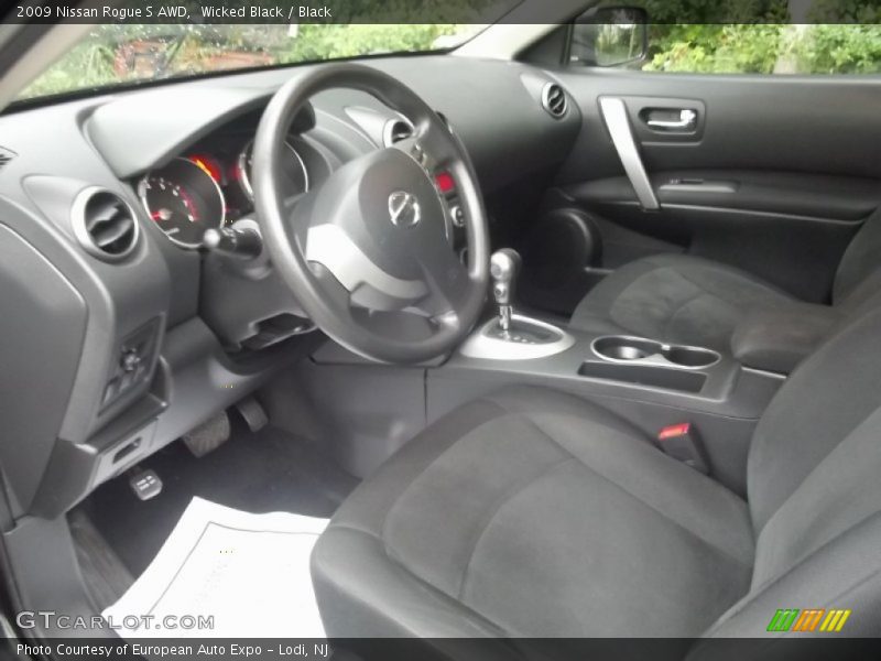 Wicked Black / Black 2009 Nissan Rogue S AWD