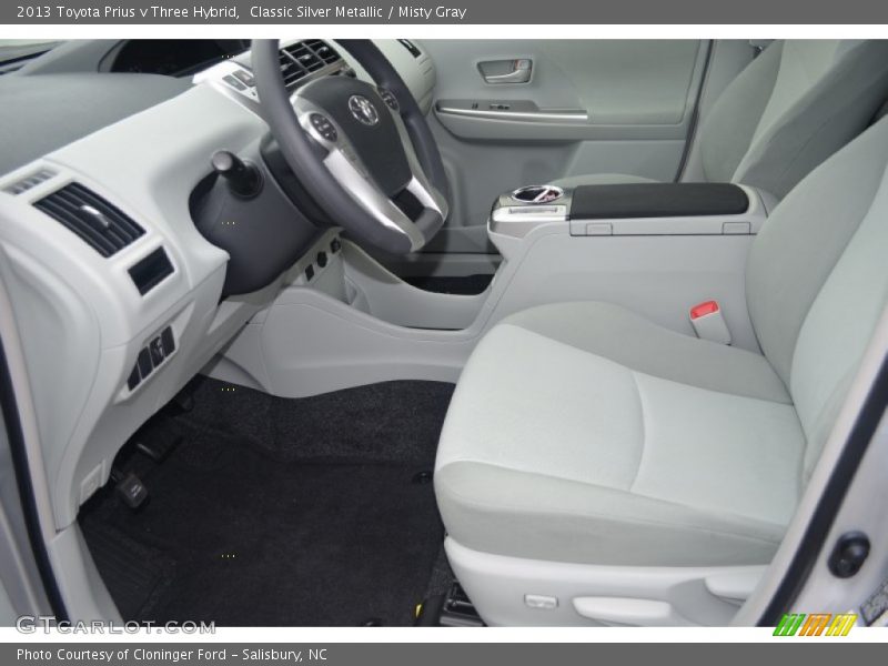 Classic Silver Metallic / Misty Gray 2013 Toyota Prius v Three Hybrid