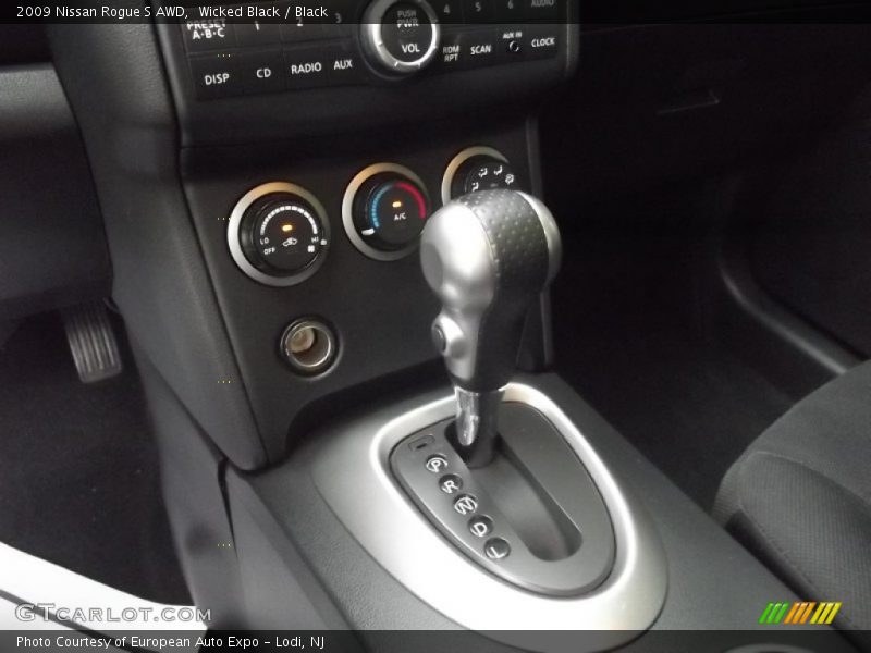 Wicked Black / Black 2009 Nissan Rogue S AWD