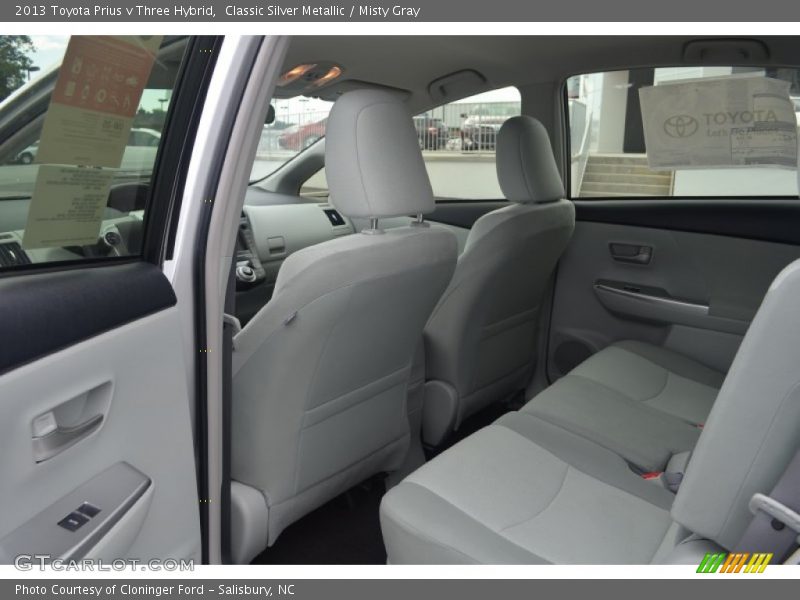 Classic Silver Metallic / Misty Gray 2013 Toyota Prius v Three Hybrid