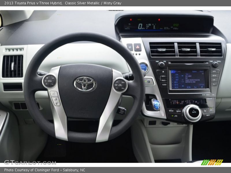 Classic Silver Metallic / Misty Gray 2013 Toyota Prius v Three Hybrid