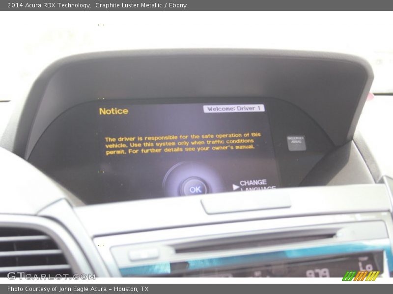 Graphite Luster Metallic / Ebony 2014 Acura RDX Technology