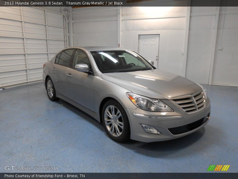 Titanium Gray Metallic / Jet Black 2013 Hyundai Genesis 3.8 Sedan