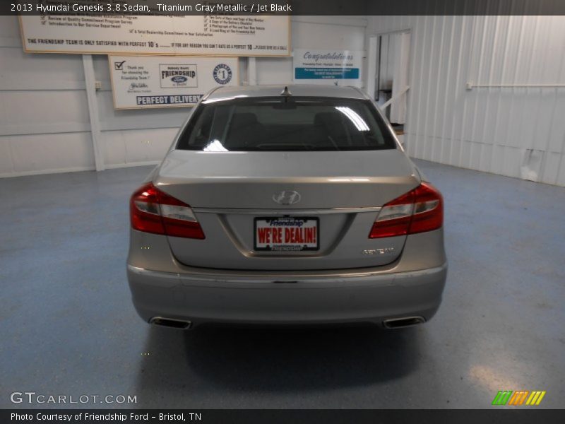 Titanium Gray Metallic / Jet Black 2013 Hyundai Genesis 3.8 Sedan