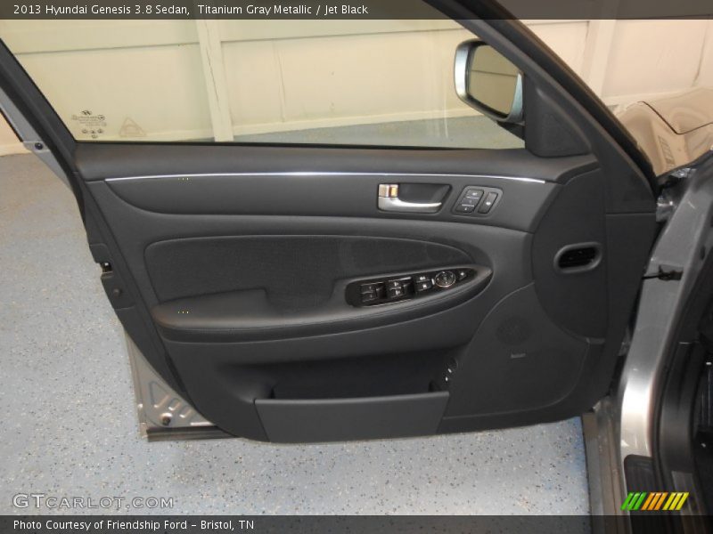 Titanium Gray Metallic / Jet Black 2013 Hyundai Genesis 3.8 Sedan