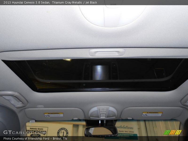 Titanium Gray Metallic / Jet Black 2013 Hyundai Genesis 3.8 Sedan