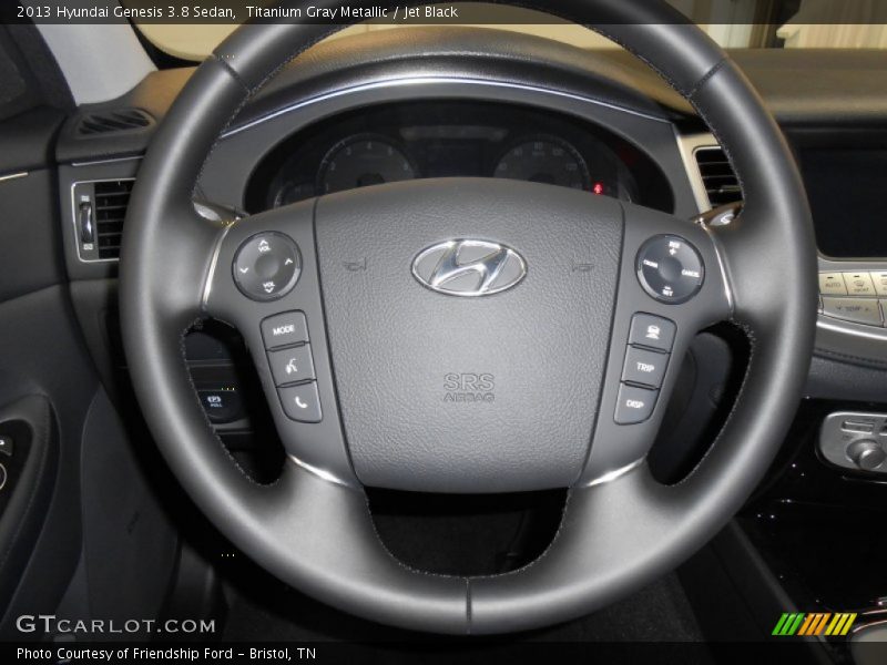 Titanium Gray Metallic / Jet Black 2013 Hyundai Genesis 3.8 Sedan