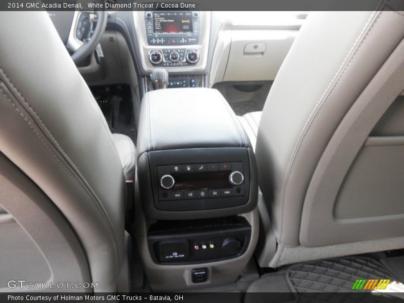 White Diamond Tricoat / Cocoa Dune 2014 GMC Acadia Denali