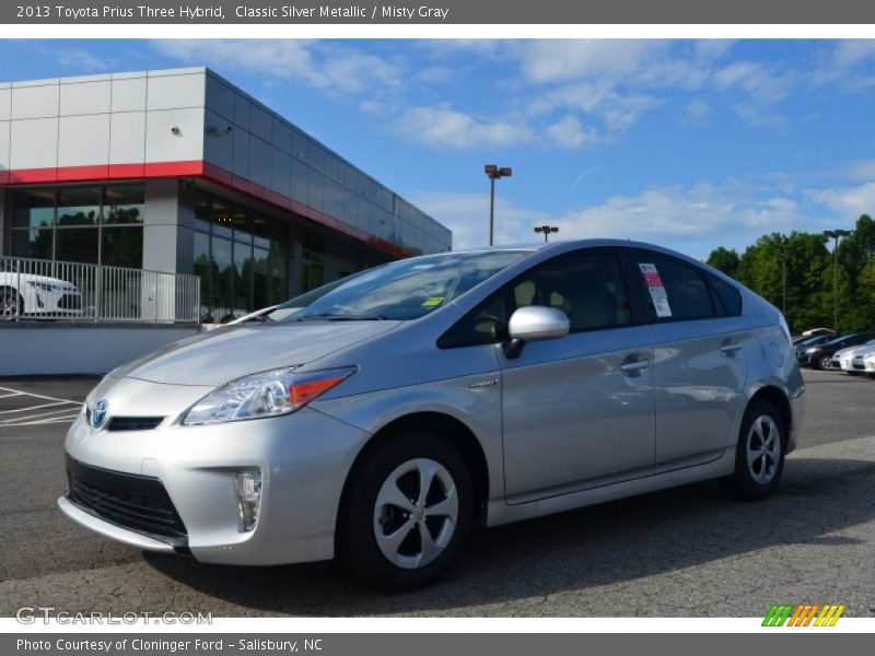 Classic Silver Metallic / Misty Gray 2013 Toyota Prius Three Hybrid