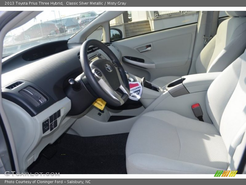 Classic Silver Metallic / Misty Gray 2013 Toyota Prius Three Hybrid