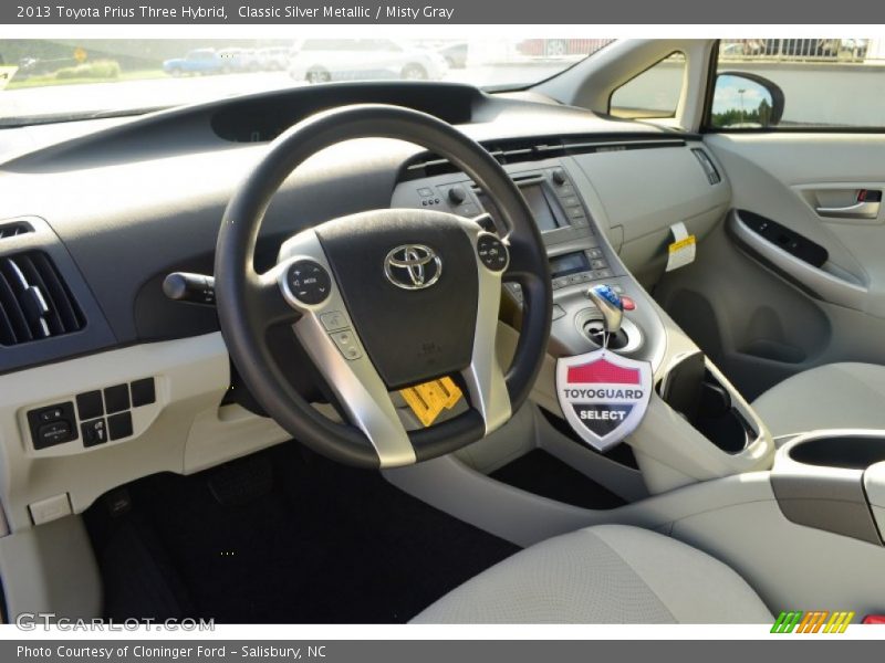 Classic Silver Metallic / Misty Gray 2013 Toyota Prius Three Hybrid