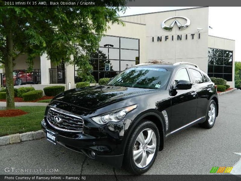 Black Obsidian / Graphite 2011 Infiniti FX 35 AWD