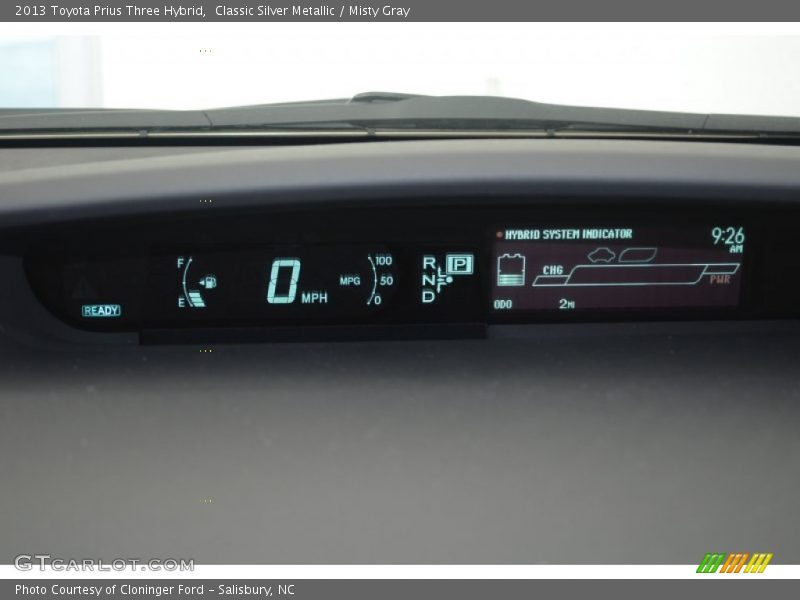 Classic Silver Metallic / Misty Gray 2013 Toyota Prius Three Hybrid