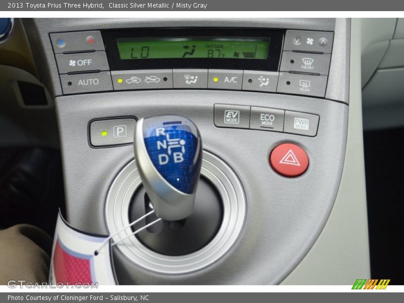 Classic Silver Metallic / Misty Gray 2013 Toyota Prius Three Hybrid