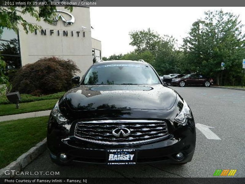 Black Obsidian / Graphite 2011 Infiniti FX 35 AWD