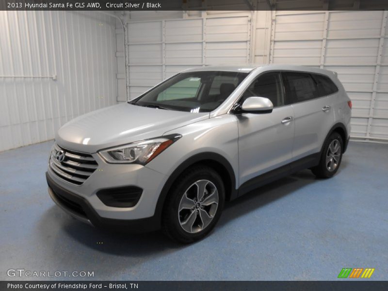 Circuit Silver / Black 2013 Hyundai Santa Fe GLS AWD