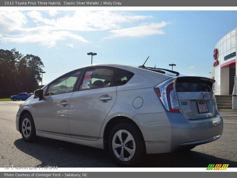 Classic Silver Metallic / Misty Gray 2013 Toyota Prius Three Hybrid