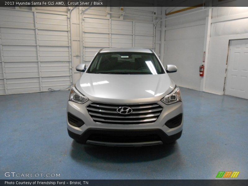Circuit Silver / Black 2013 Hyundai Santa Fe GLS AWD