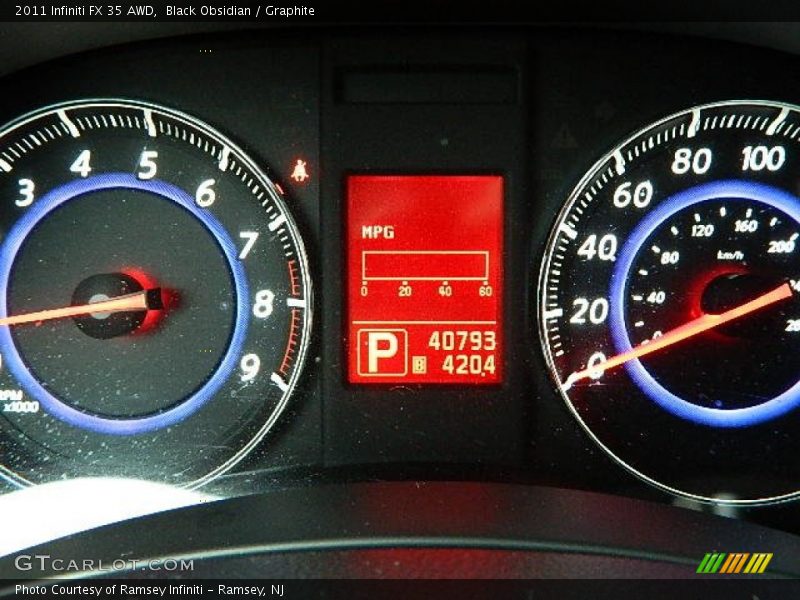 Black Obsidian / Graphite 2011 Infiniti FX 35 AWD