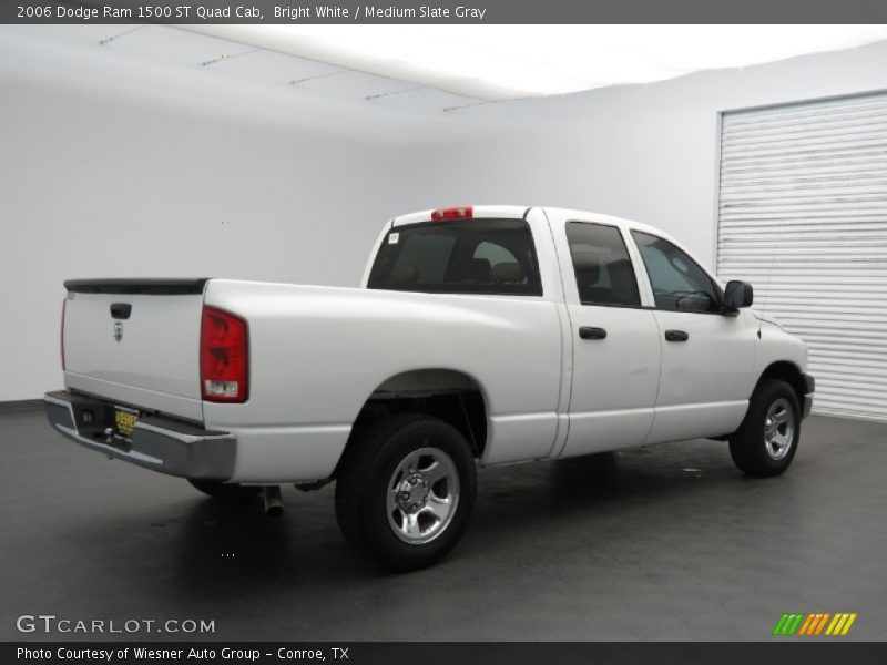 Bright White / Medium Slate Gray 2006 Dodge Ram 1500 ST Quad Cab