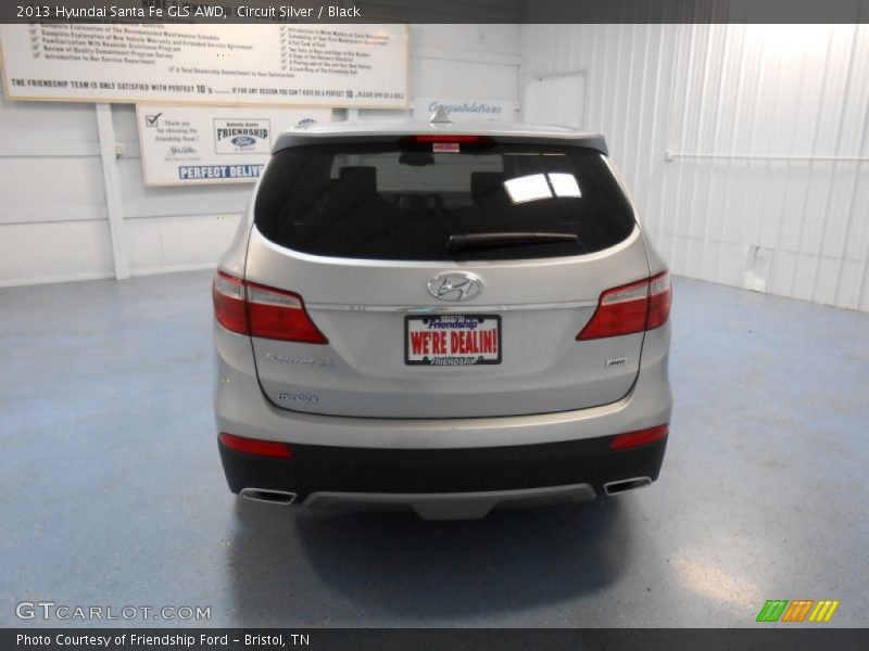 Circuit Silver / Black 2013 Hyundai Santa Fe GLS AWD