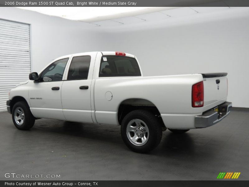 Bright White / Medium Slate Gray 2006 Dodge Ram 1500 ST Quad Cab