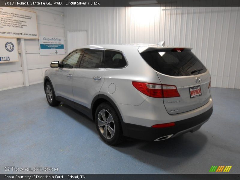 Circuit Silver / Black 2013 Hyundai Santa Fe GLS AWD
