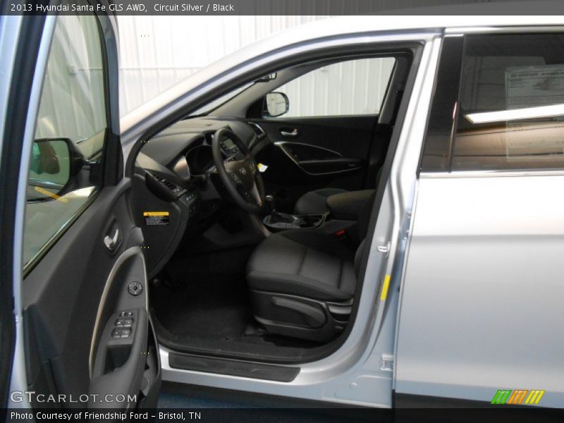Circuit Silver / Black 2013 Hyundai Santa Fe GLS AWD