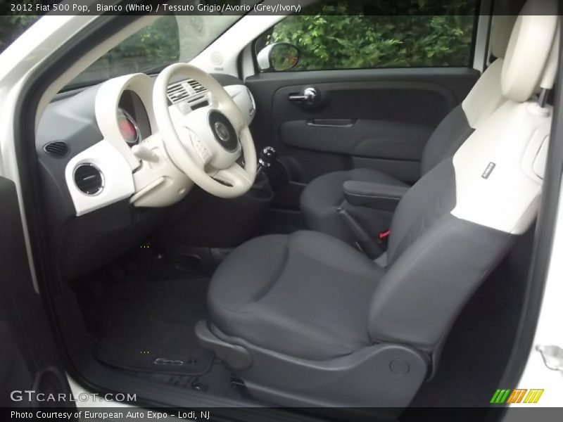  2012 500 Pop Tessuto Grigio/Avorio (Grey/Ivory) Interior