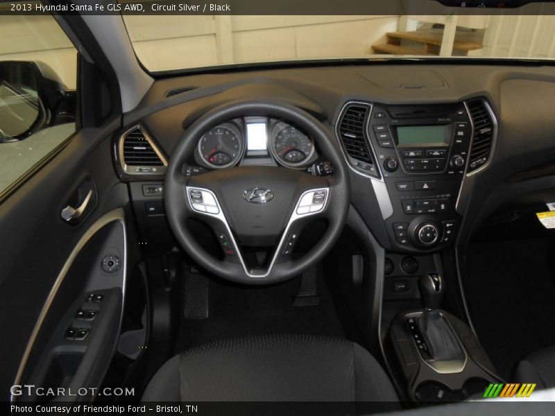 Circuit Silver / Black 2013 Hyundai Santa Fe GLS AWD