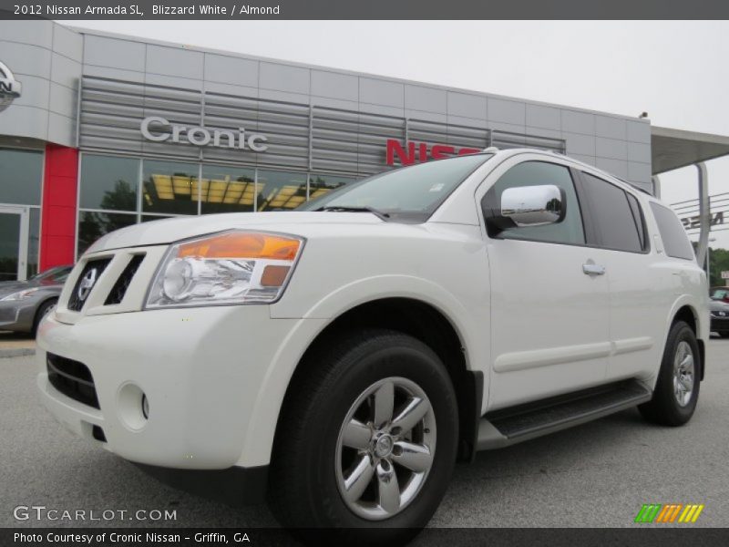 Blizzard White / Almond 2012 Nissan Armada SL