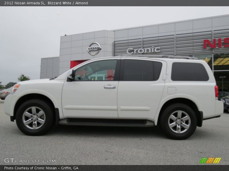 Blizzard White / Almond 2012 Nissan Armada SL
