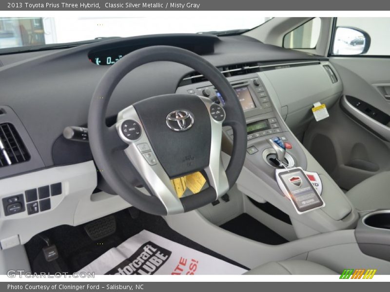 Classic Silver Metallic / Misty Gray 2013 Toyota Prius Three Hybrid